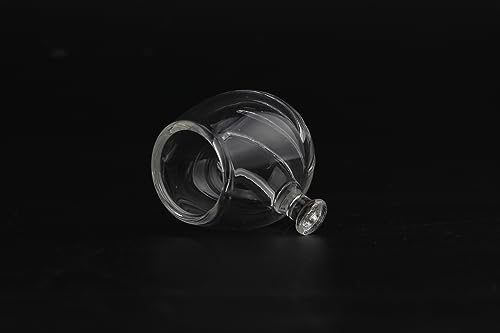 Petzlifeworld Premium Glass Live Blood Worms Feeding Cone with Sucker for Aquarium Fish Tank | Easy to Feed Live Worms Without Making You Tank Messy (Grooved Slice Type Feeder)