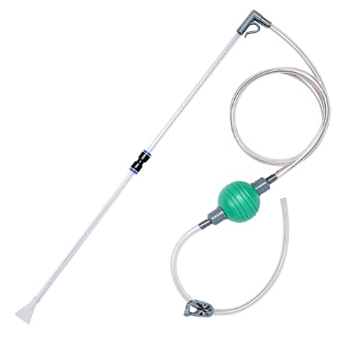 Nepall Fish Tank Cleaner&Aquarium Water Changer Siphon With A Thinner Water Tubing. Perfect For Cleaning Small Fish Tanks,Gravel Vacuum For Aquarium (Green)