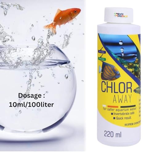 Aquatic Remedies (Pack of 2) Aquarium Fish Tank Water Conditioner (Chlor Away-100ml for Chlorine Remover & Amono -100ml for Ammonia Remover | Suitable for Fresh Water and Marine Water