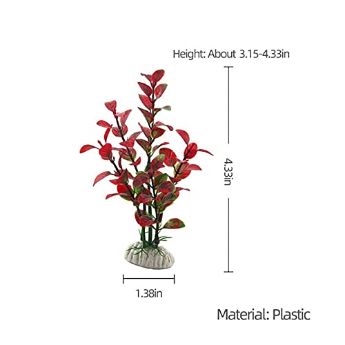 Petzlifeworld Artificial Aquarium Plants Fish Tank Decorations Plastic Aquarium Plants (Random Color) (Pack of 10)