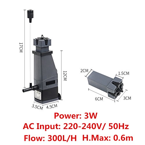 Sunsun JY Series Aquarium Fish Tank Surface Skimmer (JY-02 | 3W | 300L/H)