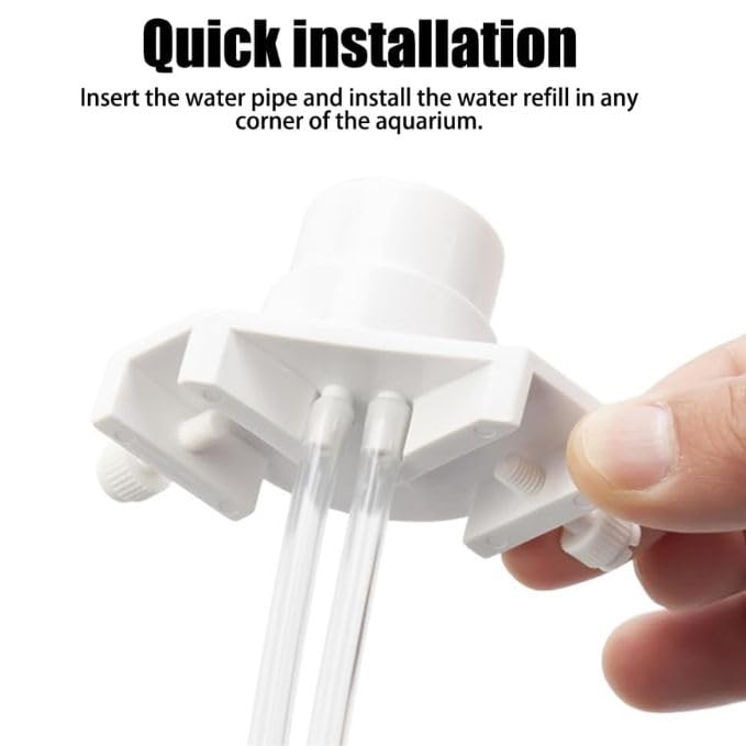 Petzlifeworld Aquarium Fish Tank Water Repleniser Auto Top Off Cap Corner Type | Can Be Used with Any Bottle | Fit for Open Rimless Tank Thickness Upto 10MM | Automatic Water Refiller
