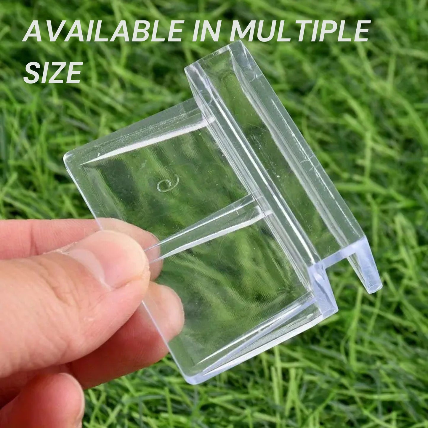 PetzLifeworld 4pcs Transparent Acrylic Aquarium Glass Cover Clamps | Durable PMMA Fish Tank Support Holders