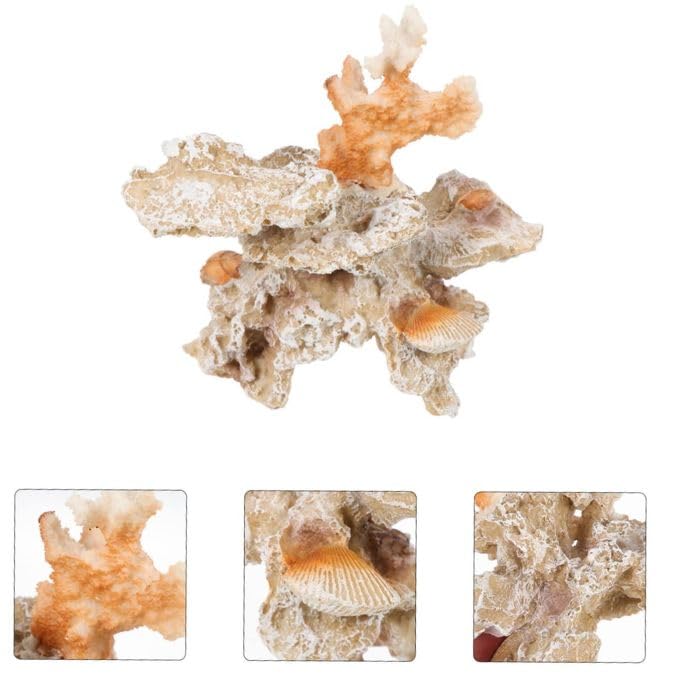Petzlifeworld Fish Tank Corel Ornaments, Artificial Corel Ornament Decoration Ocean Stone Corel Real Underwater