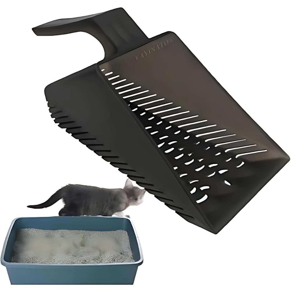 Petzlifeworld Aquarium Fish Tank Sand Shovel (Grey), Strong Construction Plastic Gravel Strainer Shovel Clean Tool