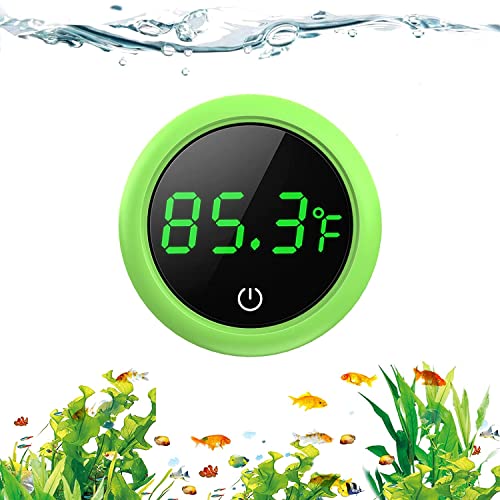 Nepall Round Green Digital Stick On Touch Screen Aquarium Thermometer –  PetzLifeWorld