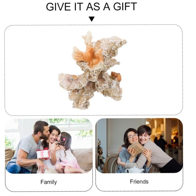 Petzlifeworld Fish Tank Corel Ornaments, Artificial Corel Ornament Decoration Ocean Stone Corel Real Underwater