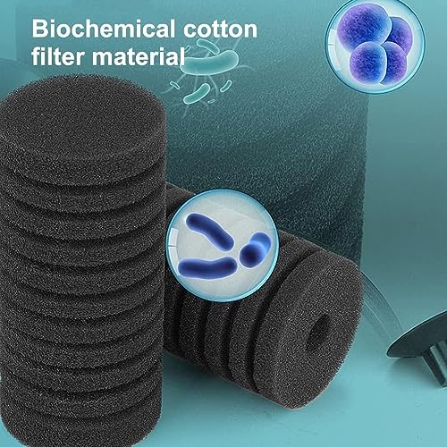 Bluepet One Side Black Bio - Sponge Filter with Bio Media for Aquarium Fish Tank | 360* Rotatable | Hight Adjustable | LF-118