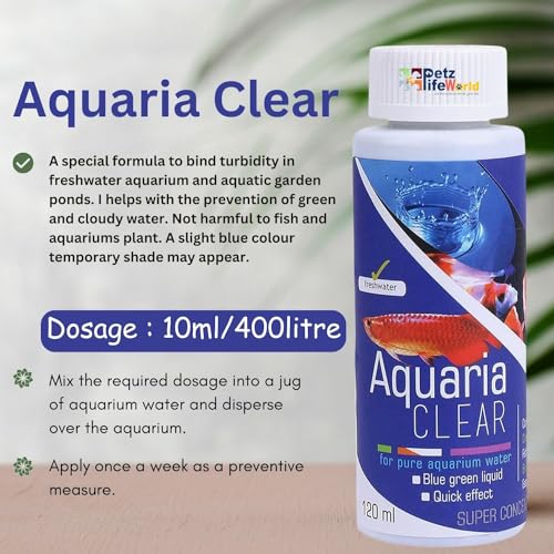 Aquatic Remedies (Pack of 2) Aquarium Water Conditioner Combo (Aquaria Clear-120ml & Microlife-100ml) for Pure Aquarium Water