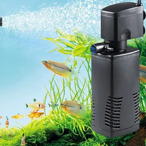 Petzlifeworld Aquarium Internal Filter for Aquarium Fish Tank | Suitable for Both Fresh and Salt Water ((BL-6000F) Power : 12W | Output : 800L/H | Upto 2.5Ft Tank