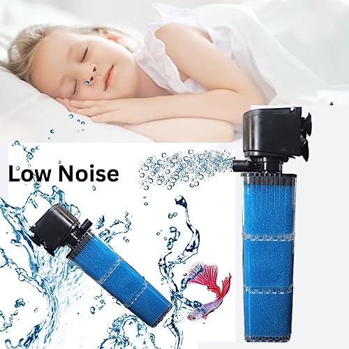Bluepet Aquarium Liquid Internal Filter for Aquarium Fish Tank | Suitable for Fresh Water and Sea Water Appliances (BL-7400F | Power : 25W | Output : 1200L/H | Suitable for 3 Feet Tank)