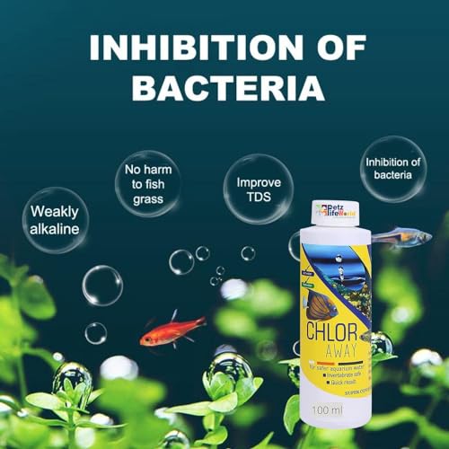 Aquatic Remedies (Pack of 2) Aquarium Fish Tank Water Conditioner (Chlor Away-100ml for Chlorine Remover & Amono -100ml for Ammonia Remover | Suitable for Fresh Water and Marine Water