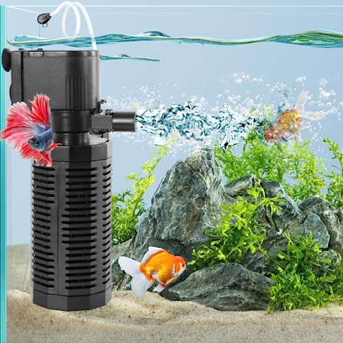 BluePet Aquarium Internal Filter for Aquarium Fish Tank | Suitable for Both Fresh and Salt Water ( Power : 15W | Output : 880L/H)