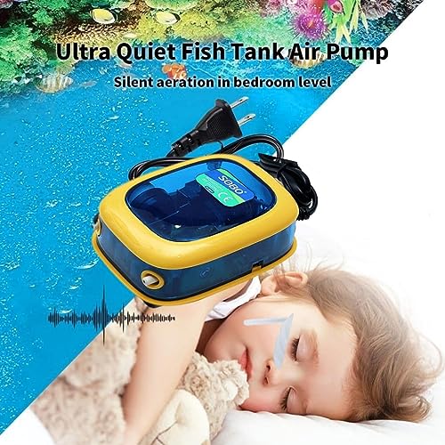 SOBO SB-9905A Fish Tank 2 Way Aquarium Air Pump | Power: 4.2 Watts | Flow : 11.5 L/H