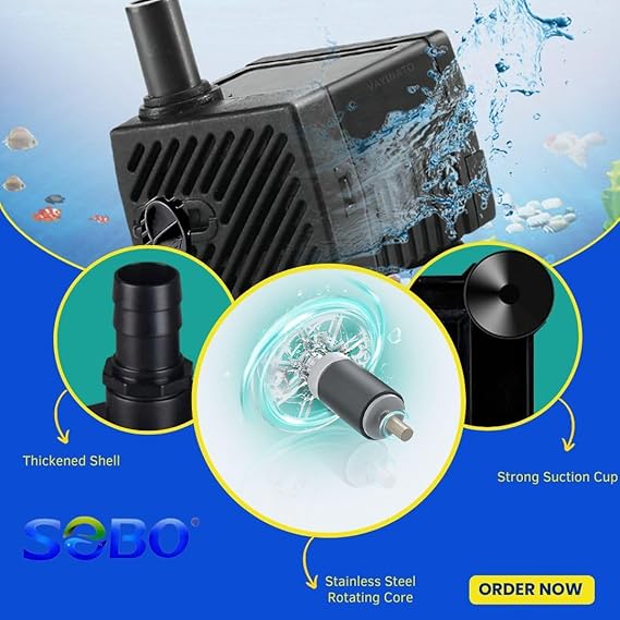 SOBO WP Series Aquarium Energy Saving Submersible Pump