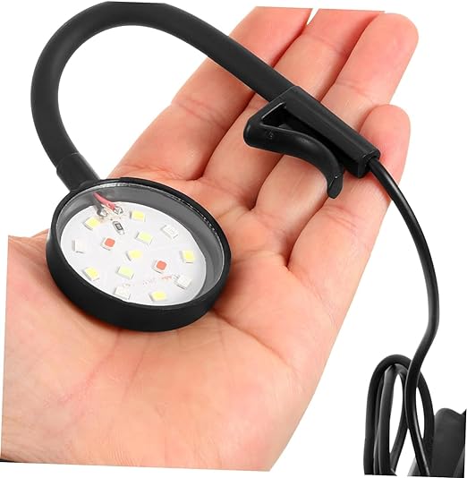 Petzlifeworld Ultra Mini Flexible Aquarium Fish Bowl Light 3Watts WRGB LED Light  | Suitable Only for Bowl and Mini Tank Upto 1 Feet