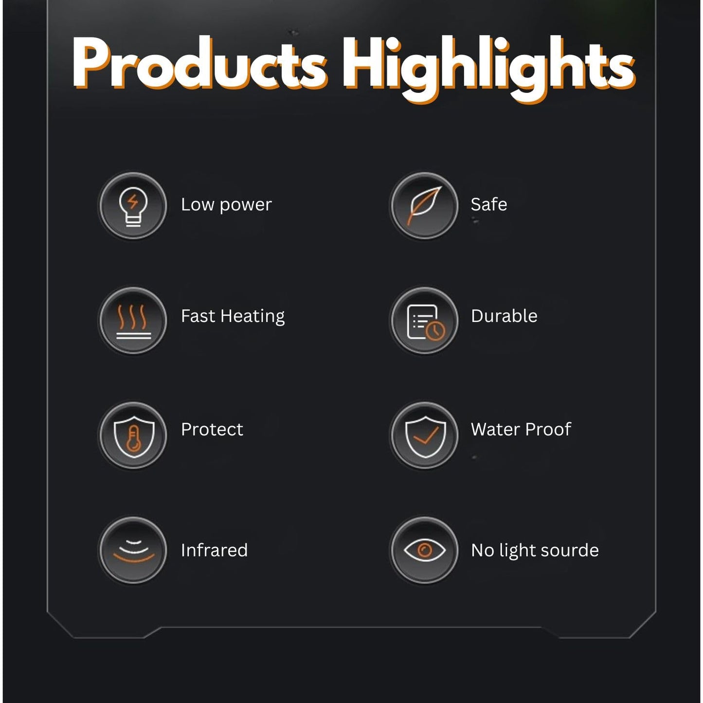 CLEEN Reptile Ceramic Heat Emitter Lamp | No-Light Heating Bulb