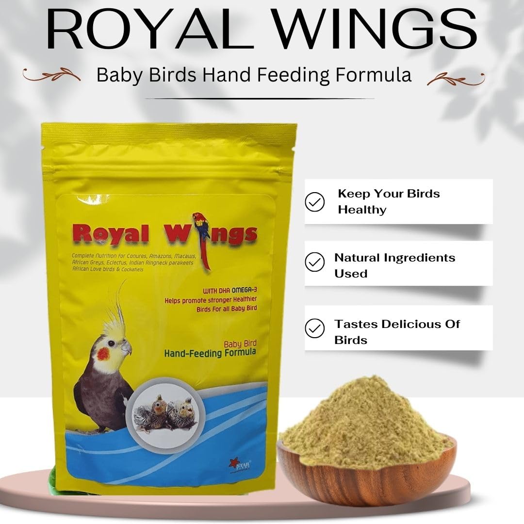 Star Farms Royal Wings Hand Feeding Formula With Hand feeding syringe