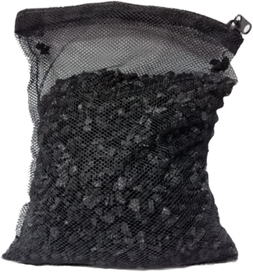 Petzlifewold Activated Carbon Aquarium Filter Bags Fish Tank, 500g - Aquarium Filter Media Activated Carbon - Pond Canister Filter Net Mesh Granules
