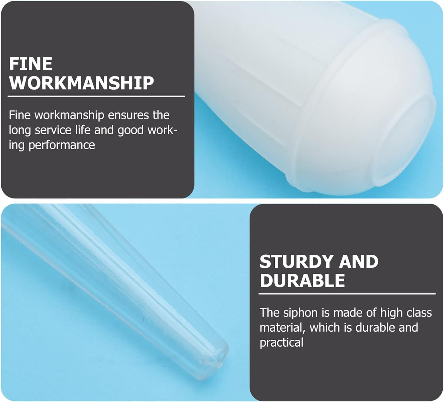 Petzlifeworld Manual Fish Tank Water Changer Aquarium Dropper, 30Ml Aquarium Clean Pipette Dropper, Fish Tank Cleaning Waste Remover, Aquarium Gravel Cleaning Straw Aquarium Tool