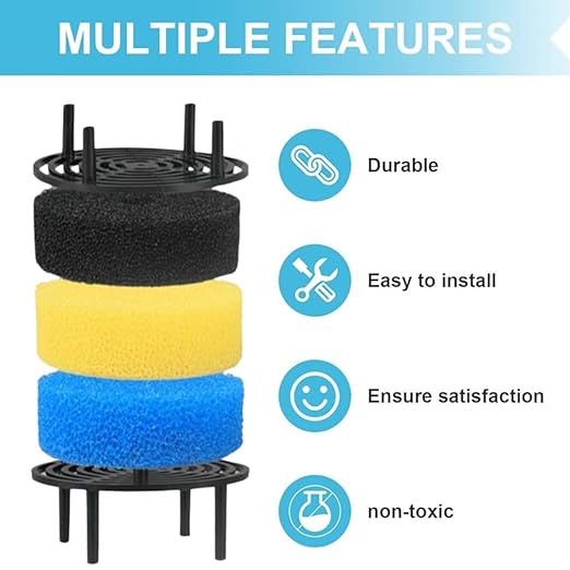 Sunsun 603 B Filter Spare Sponge 3 Pcs Multi Colour