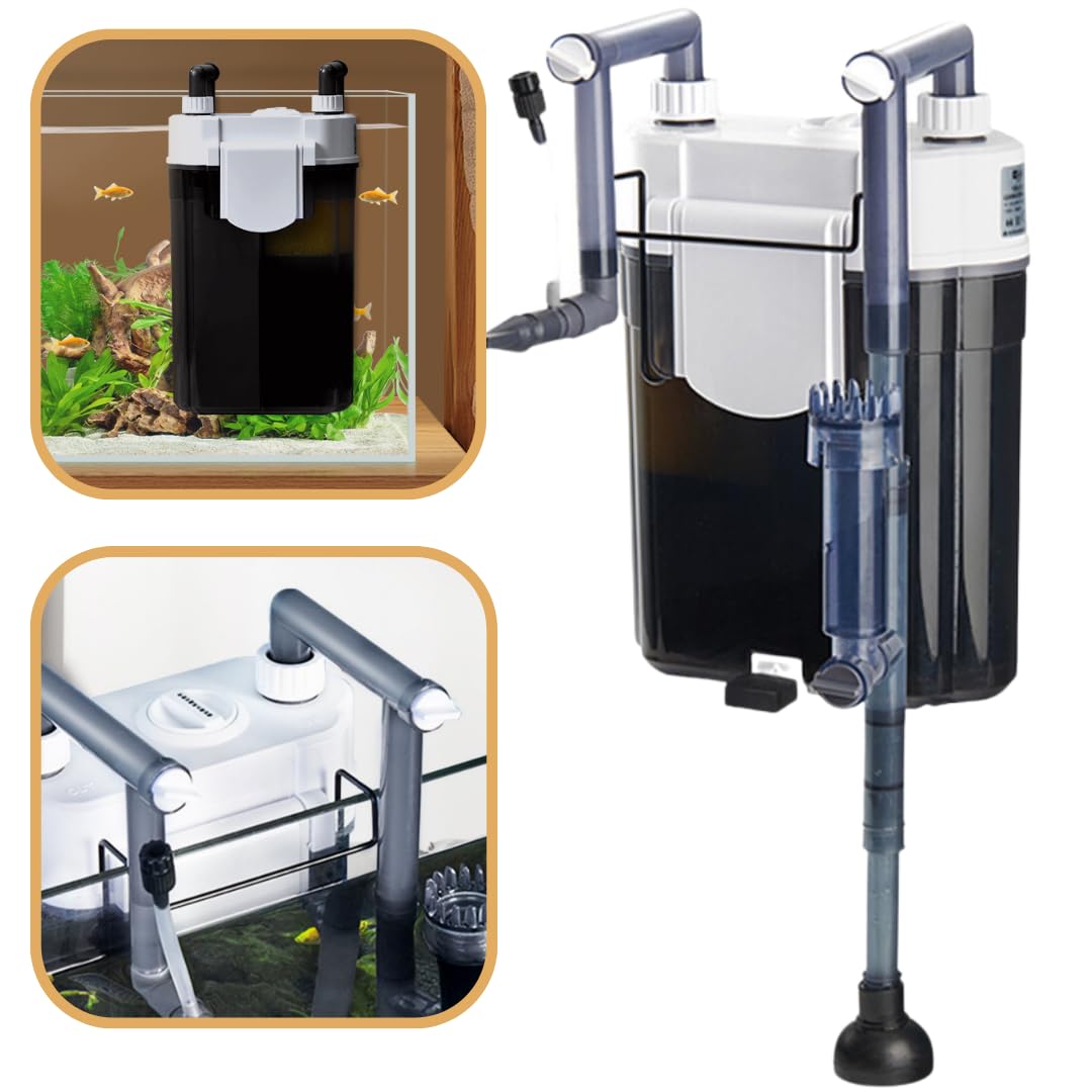 YEE YBB-001 Aquarium Fish Tank External Hang On Canister Filter, Suits Upto 4 Feet Fish Tank