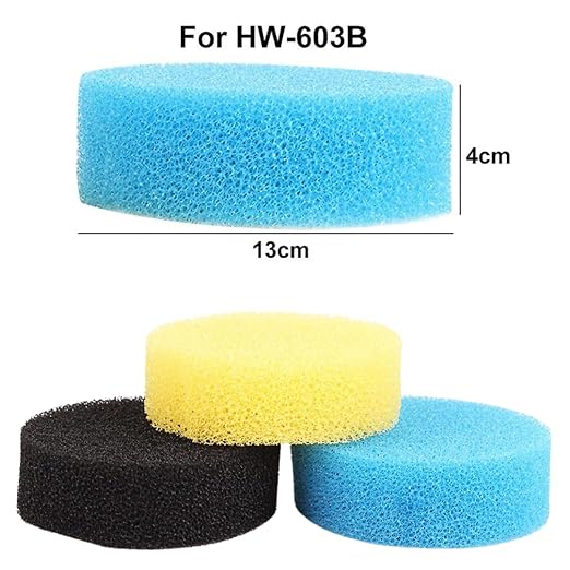 Sunsun 603 B Filter Spare Sponge 3 Pcs Multi Colour