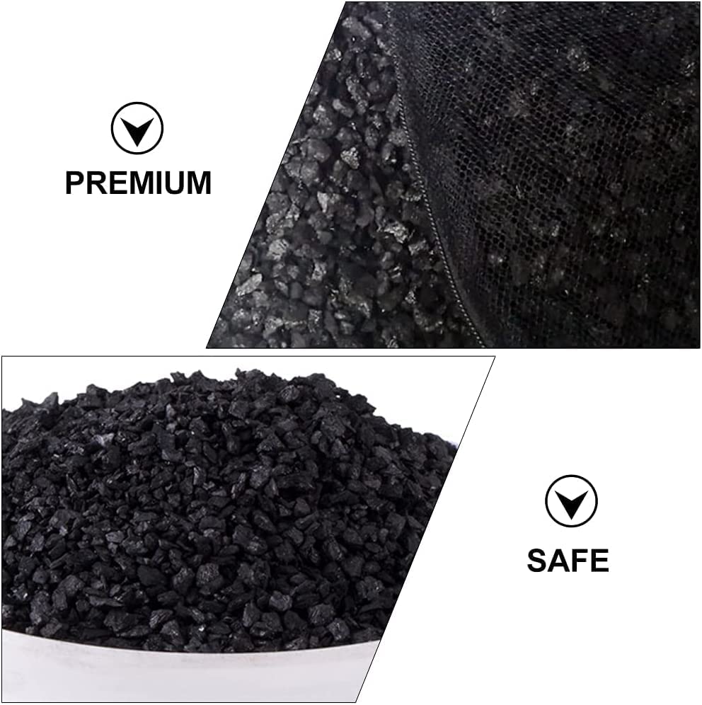 Petzlifewold Activated Carbon Aquarium Filter Bags Fish Tank, 500g - Aquarium Filter Media Activated Carbon - Pond Canister Filter Net Mesh Granules