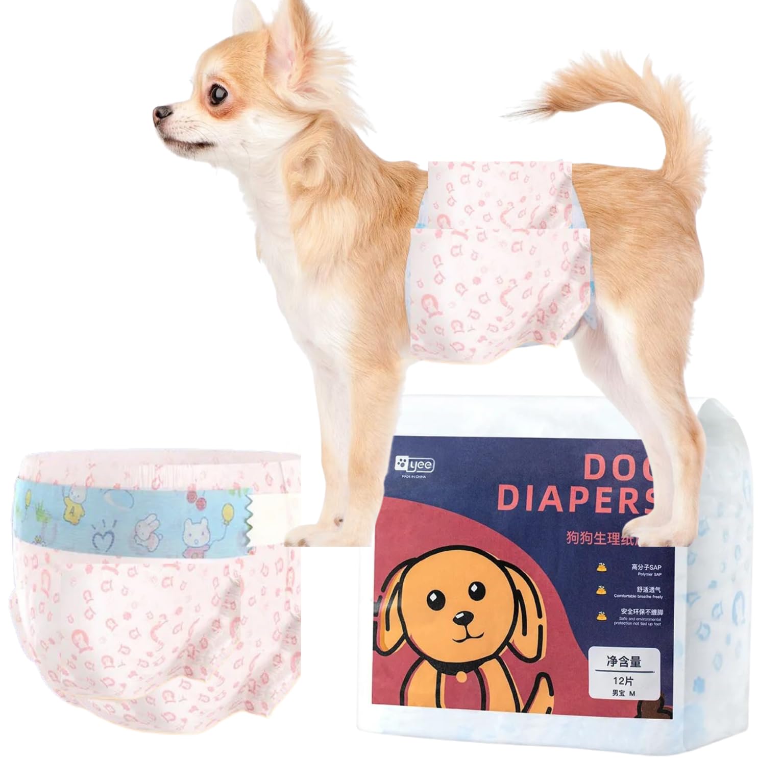 Pet Care Cloth Diapers Dog Diapers For Fecal Incontinence Pet