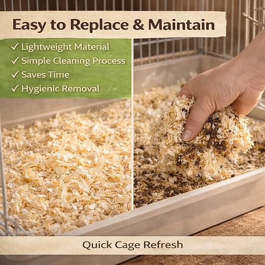 petzlifeworld 200 GRM Wood Shaving for Birds, Hamsters & Small Animals โ Natural Pine Bedding | Odor Control | High Absorption | Low Dust | Nesting & Cage Base Material