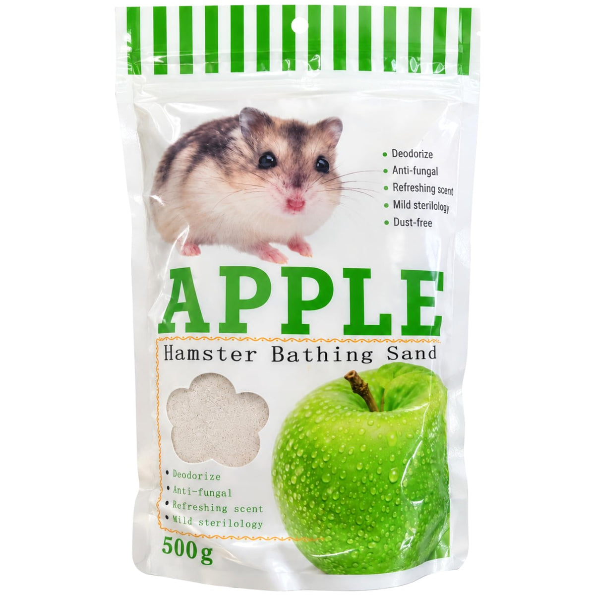 Petzlifeworld Scented Hamster Bath Sand 500g – Rose, Lavender, Green Apple & Lemon