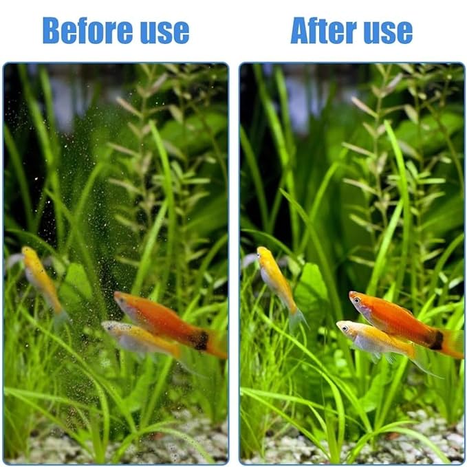 Petzlifeworld Aquarium (Black) Mini Square Magnetic Brush Fish Tank Glass Cleaner | Suitable for 6-8 MM Thickness Glass