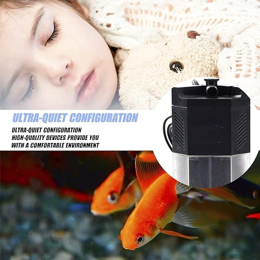 SunSun  Internal Corner Filter for Aquarium Fish Tank 3 in 1 Multi Function | Waterfall Type with 360* Rotatable Spray Bar