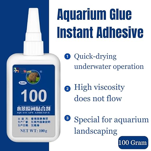 Petzlifeworld 100 Gram Instant Elephant Glue for Aquascaping