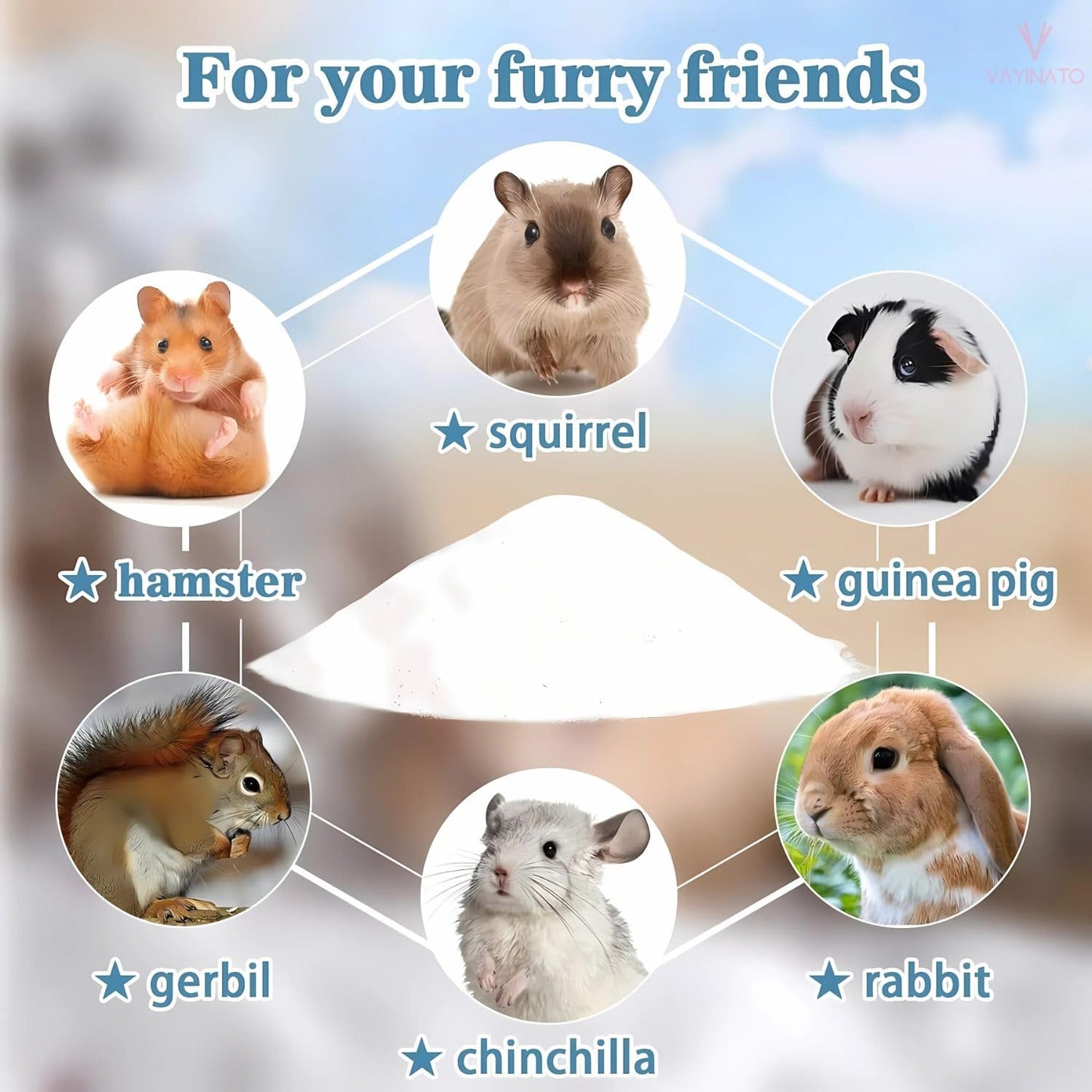 Petzlifeworld 1Kg Dust-Free Natural Flavour Bath Sand for Hamster Odor-Control Grooming Sand for Hamsters, Guinea Pigs, Gerbils & Chinchillas | Clean, Safe & Mess-Free Bathing