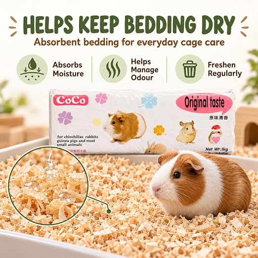 petzlifeworld Lavender and Original Tast Scented Small Pet Bedding 1KG | Soft & Highly Absorbent Wood Shavings | Low Dust Formula | Odor Control | Safe for Hamsters, Guinea Pigs, Rabbits & Other Small Animals
