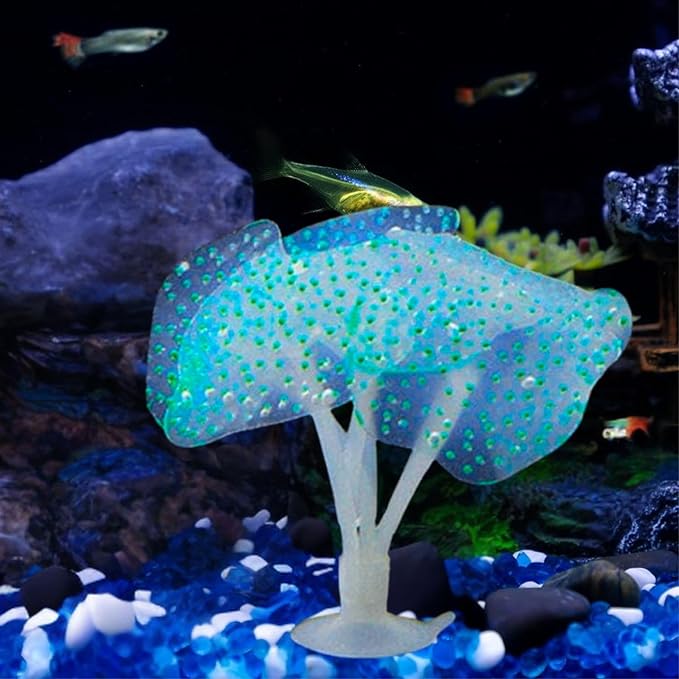 fish tank accessories sale in chennai Petzlifeworld SH002 Soft Silicone Glowing Coral Ornaments, Fluorescenc – PetzLifeWorld