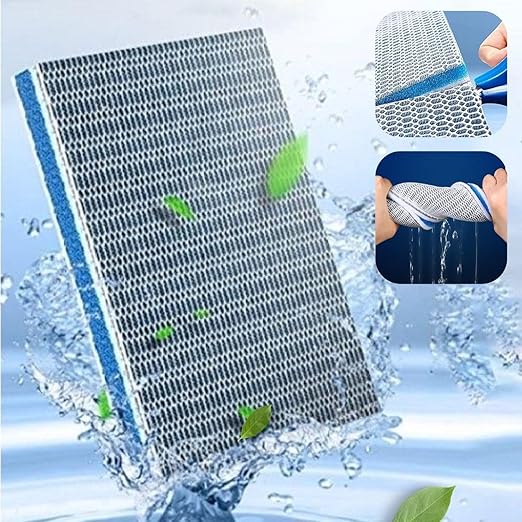 Petzlifeworld 25 * 11cm (Pack of 2) Upgraded 8D Multi Layer Reusable Aquarium and Koi Pond Filter Media Sponge