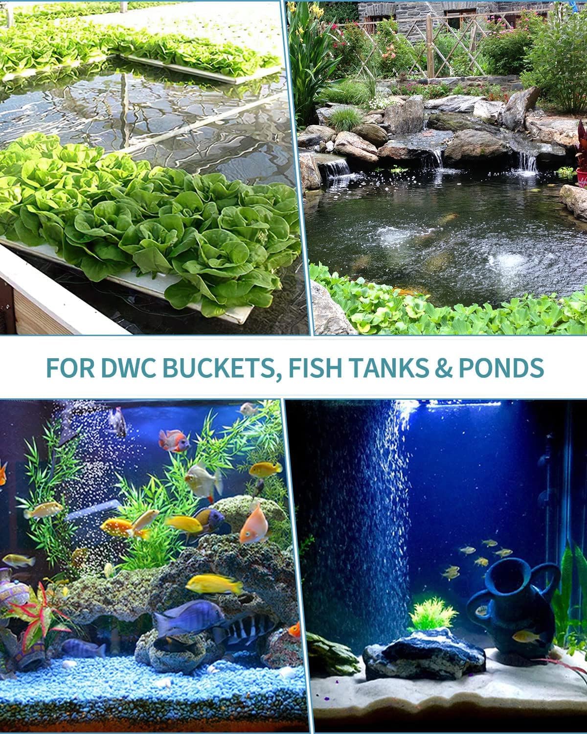 Petzlifeworld (Pack 0f 20) 1 Inch Ball Shaped Fish Tank Aquarium Oxygen Aerator Air Stone (Multi Colour)