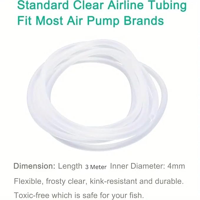 petzlifeworld Aquarium Air Pump Accessories Kit – 3 Meter Air Tube with 2Pcs 1 Inch Cylinder Air Stone | Oxygen Bubbler for Fish Tank, Hydroponics & Aquaponics Systems