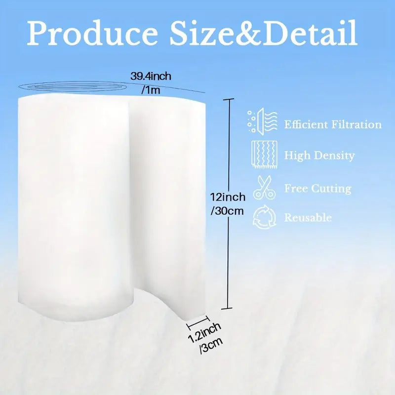 PetzLifeWorld Aquarium White Filter Sponge