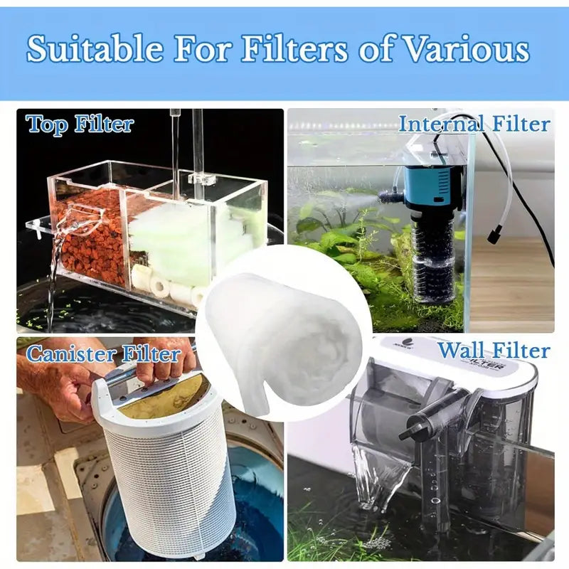 PetzLifeWorld Aquarium White Filter Sponge