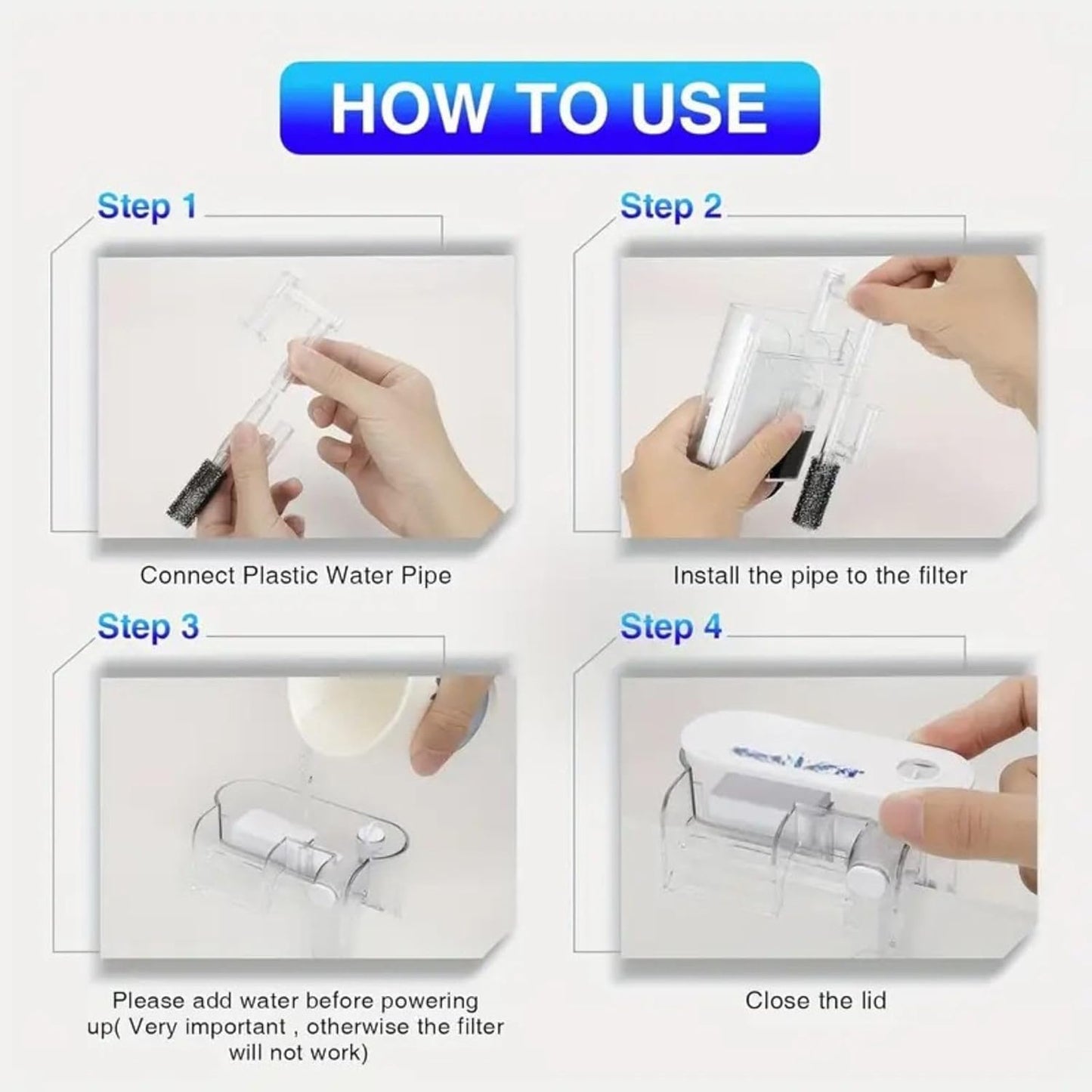 VAYINATO Nano Aquarium Combo – Clip-On LED Light & Hang-On Back Filter for Small Fish Tanks – Ideal for Betta, Shrimp & Planted Nano Aquariums and Bowl (Up to 20L)- (Tank Not Included)