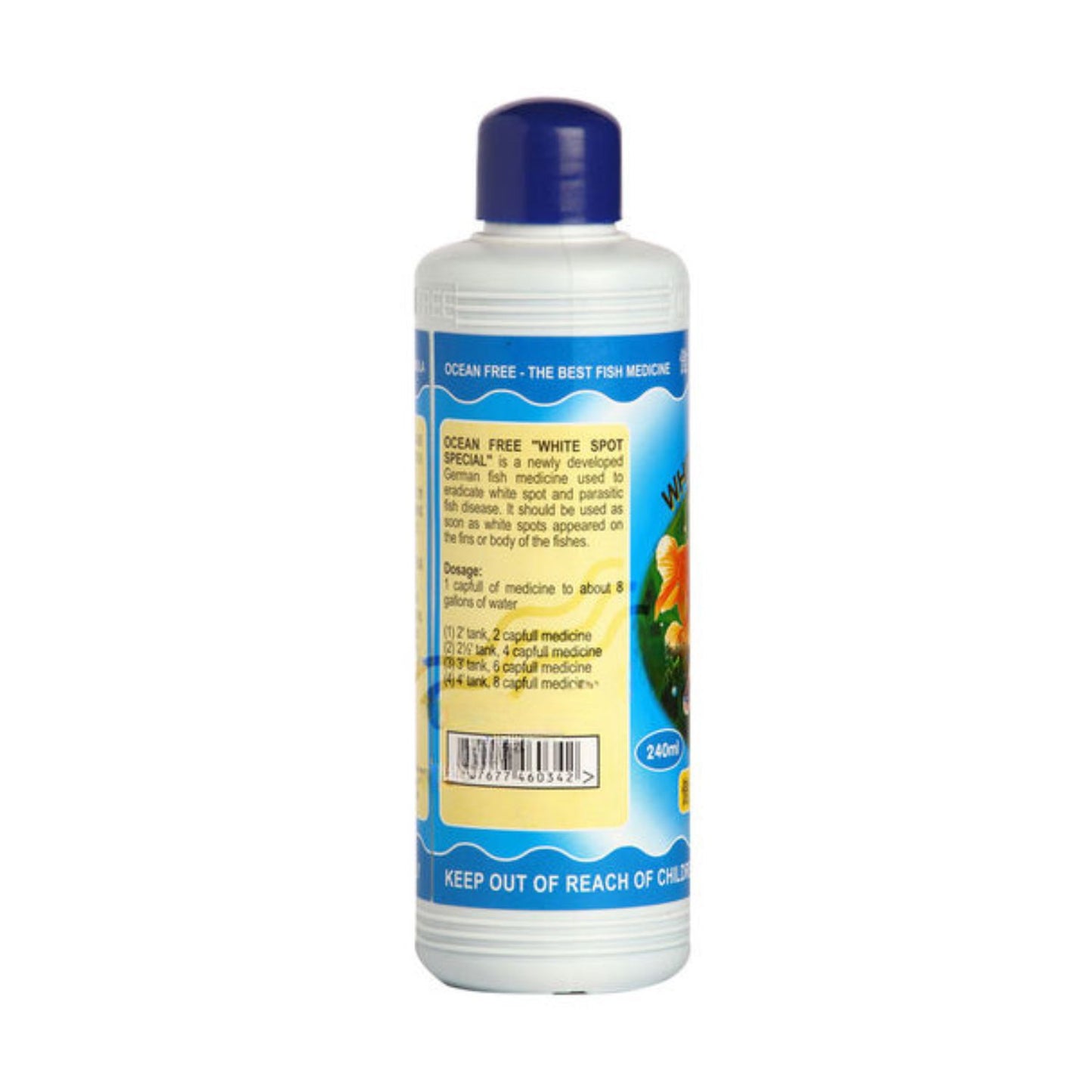 Ocean Free Aquarium Fish Care Combo Pack (240ml*4) - General Aid Special, Gill Fungus Special, White Spot Special, Anti-Chlorine