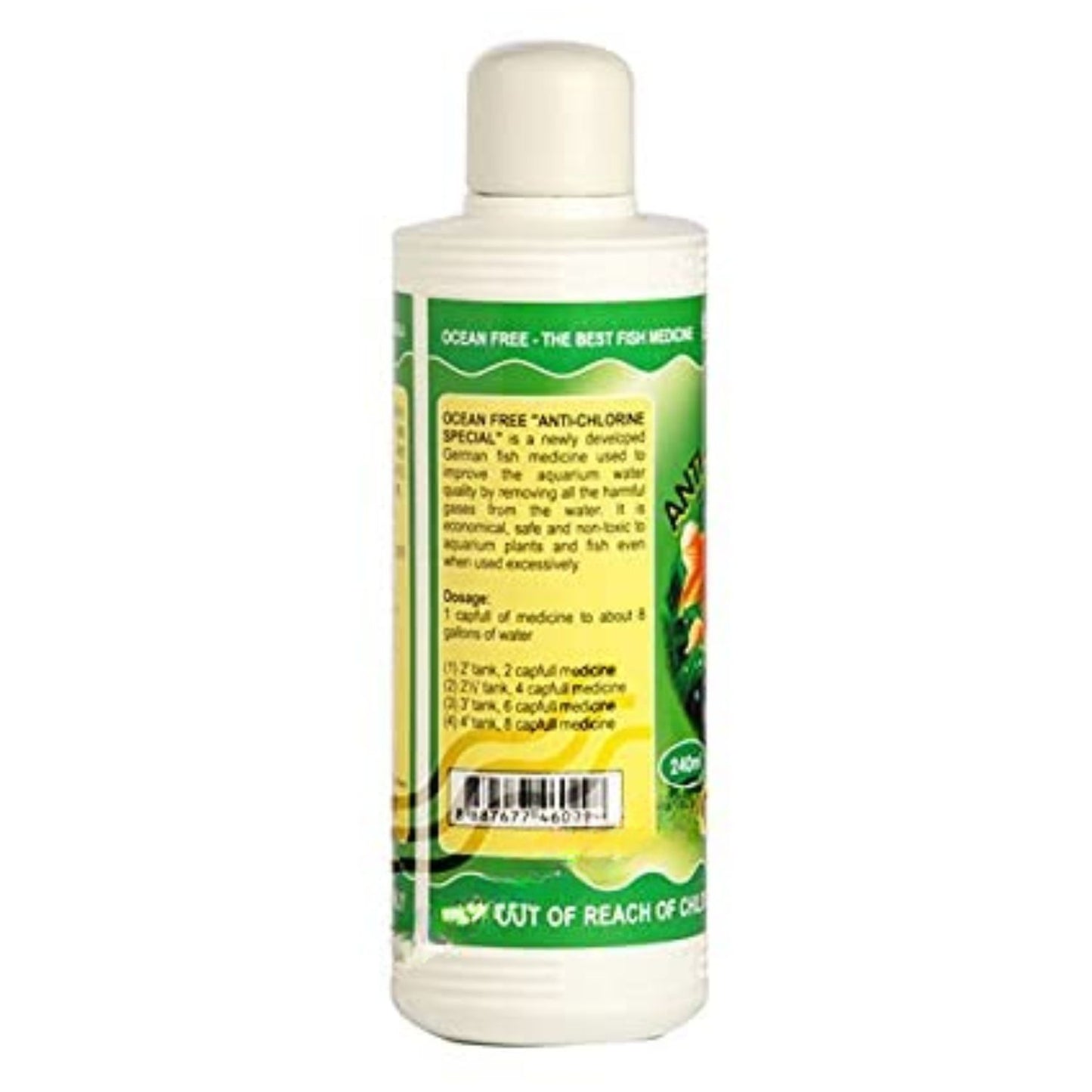 Ocean Free Aquarium Fish Care Combo Pack (240ml*4) - General Aid Special, Gill Fungus Special, White Spot Special, Anti-Chlorine