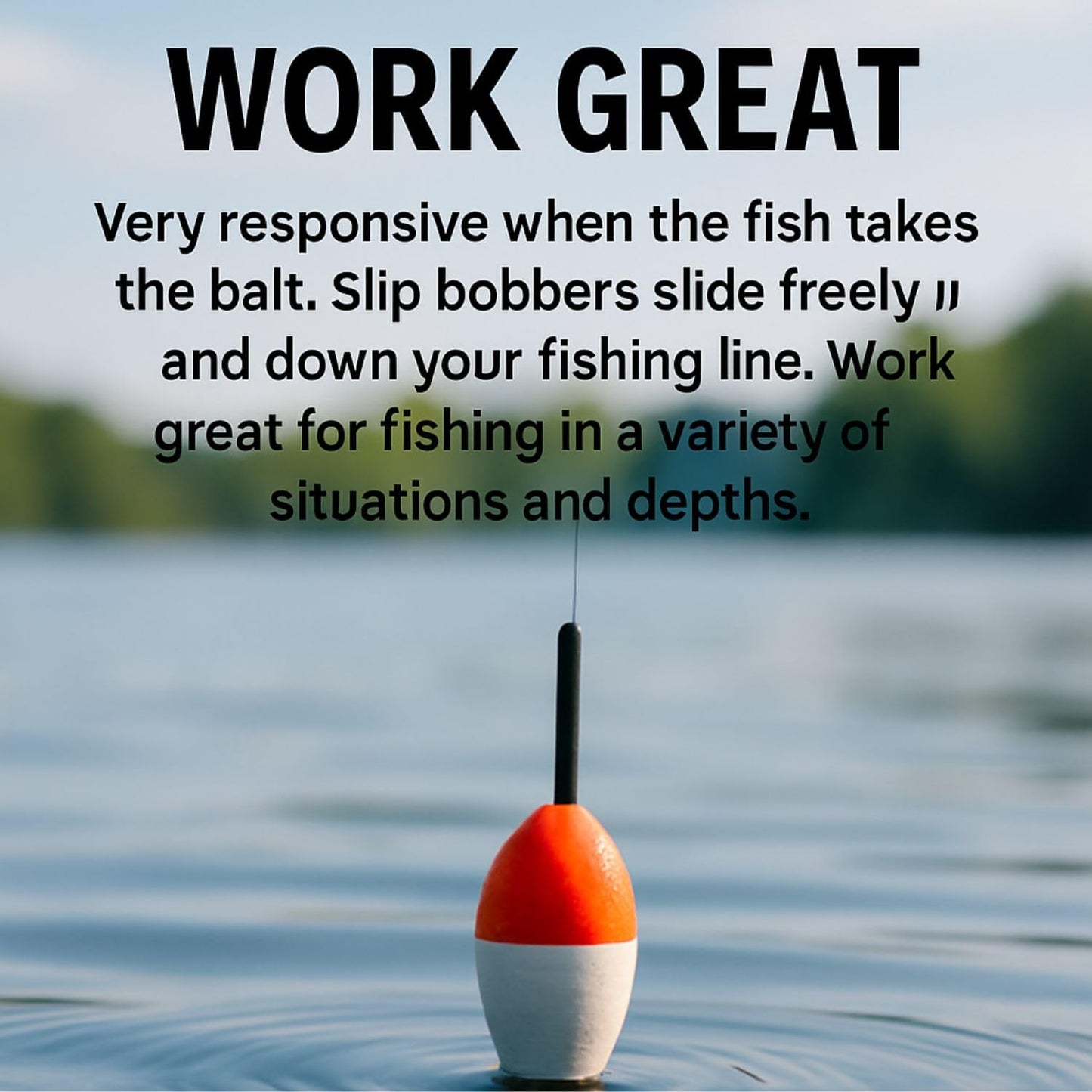PetzLifeWorld 5 Pcs (3g) High-Visibility Red & White EVA Foam Fishing Floats - Large Buoyancy, Durable for Long Casts, Ideal for Freshwater & Saltwater Fishing