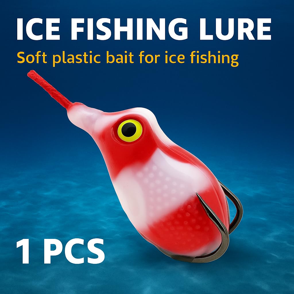 PetzLifeWorld Realistic Soft Frog Fishing Lure 1pc – Topwater Floating Frog Bait with Double Hooks – Weedless Design for Bass, Snakehead, Pike – Life-Like Action | Random Colour