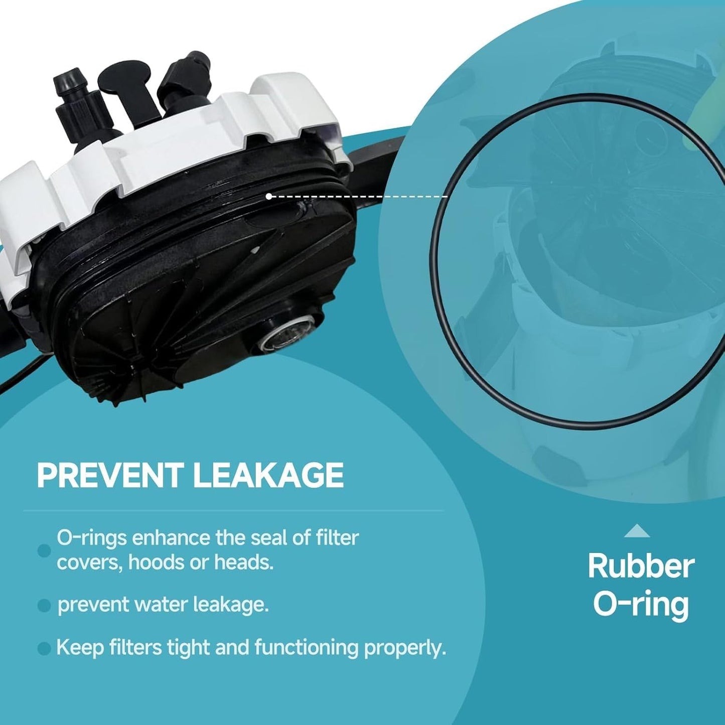 PetzLifeWorld Sun-Sun HW-Series Canister Filter O-Ring Replacement Seal Ring | Compatible with Aquarium Canister Filter Models | Durable Rubber Gasket for Leak Prevention and Tight Sealing