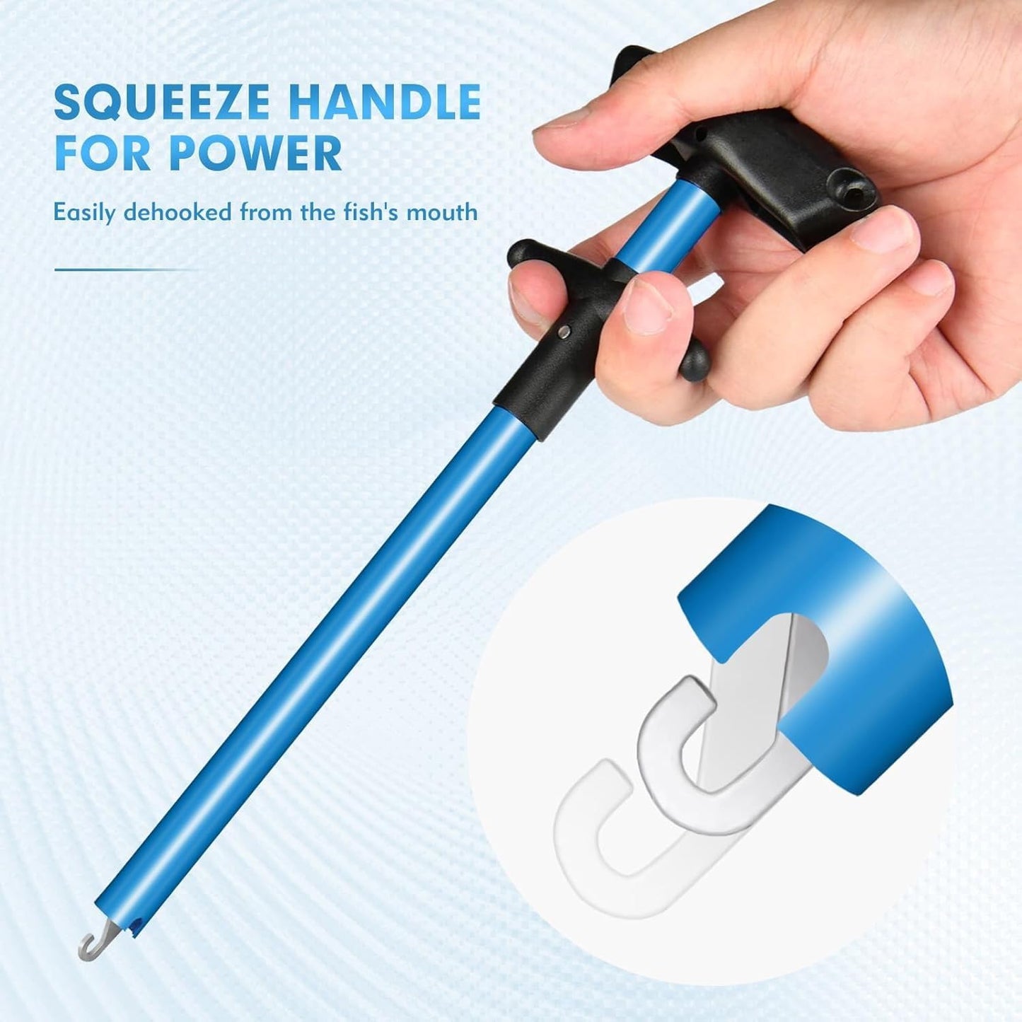 VAYINATO® T-Shaped Quick & Painless Fish Hook Remover Tool | Ergonomic Handle, Durable Plastic & Metal Construction for Safe & Efficient Hook Removal on Catch-and-Release