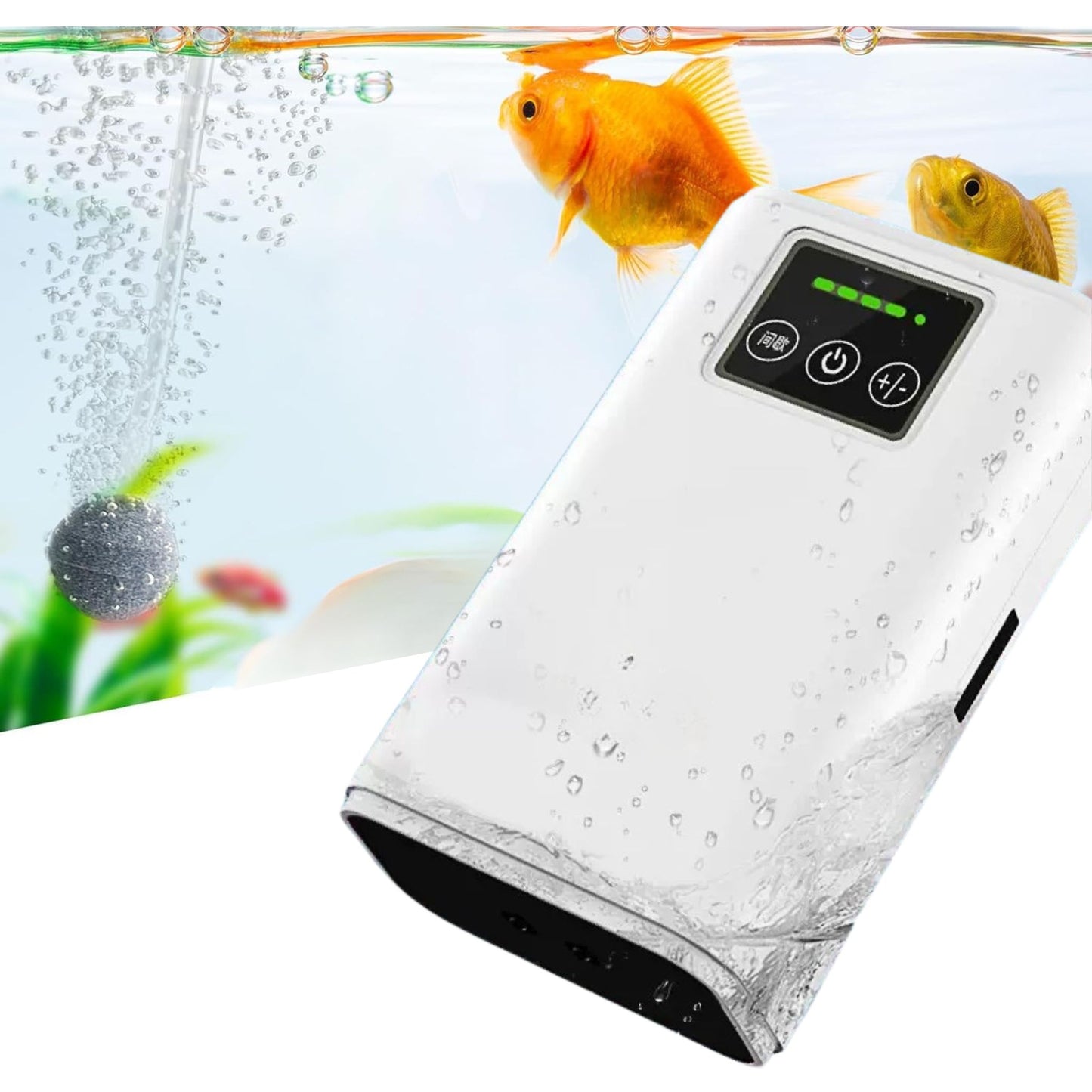 Petzlifeworld Silent Aquarium Air Pump with Airtube & Airstone – USB Powered Oxygen Pump